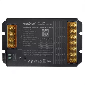 Synergy 21 LED vezérlő HC sorozat 5-in-1 DC12-48V Zigbee 3.0+ 2.4G HP 30A MiLight/Miboxer (HZ5)