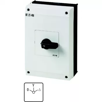 Eaton 207234 T5B-4-8410/I4 csillag-delta kapcsoló házban, 63 A, 0-Y-Δ, IP65