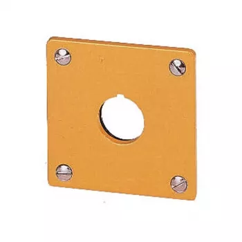 Eaton M22-EY1 szerelőlap, sárga, alumínium, IP65, 72 x 72 mm 216542