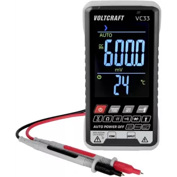 VOLTCRAFT VC33 kézi multiméter kalibrált (ISO) digitális kijelző 5999 counts VC-13948585