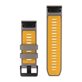 Garmin QuickFit 26 mm szilikon szíj órához palaszürke/sárga 010-14508-02