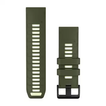 Garmin QuickFit 26 mm szilikon szíj órákhoz - Olive Drab / Lemon 010-14508-01