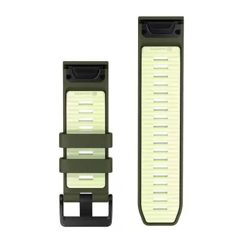Garmin QuickFit 26 mm szilikon szíj órákhoz - Olive Drab / Lemon 010-14508-01