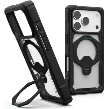 UAG Urban Armor Gear Plasma XTE 360 MagSafe Kickstand tok Apple iPhone 18 Pro/17 Pro - fekete/átlátszó 11457311404G