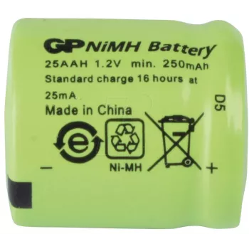 GP Batteries NH GP 25AAH NiMH akkumulátor 1/3AA 250 mAh 1 darabos csomag (30125AAH-C1)