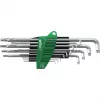 Wiha 366BETSZ13TS Torx Ball End L-Key Set, 13-Piece, Titanium Grey, ErgoStar Holder 40979