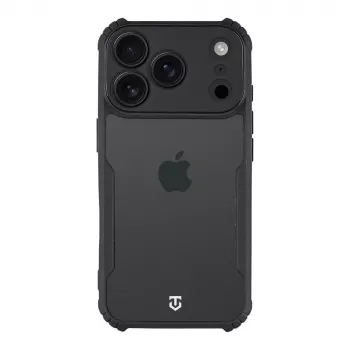 Tactical hátlap Quantum Stealth iPhone 18 Pro, átlátszó/fekete
