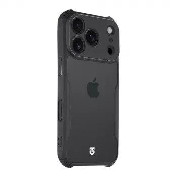 Tactical hátlap Quantum Stealth iPhone 18 Pro, átlátszó/fekete