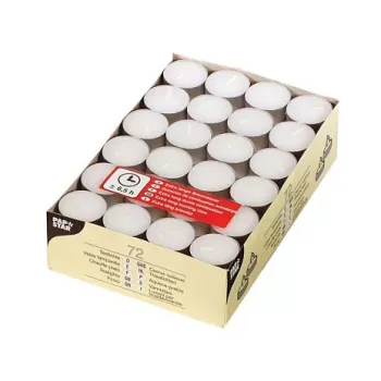 PAPSTAR fehér mécsesek - 72 darab