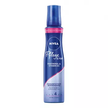 NIVEA Care & Hold Styling Mousse 150 ml – Strong Hold, Volume & Care