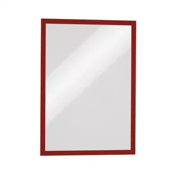 DURABLE DURAFRAME MAGNETIC A3 piros 5 darabos csomag mágneses bemutatókeret