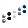 MAUL Magnets Ø 3.0 x 1.9 mm, 10-Piece Set, Silver, Black, White, Grey, Blue