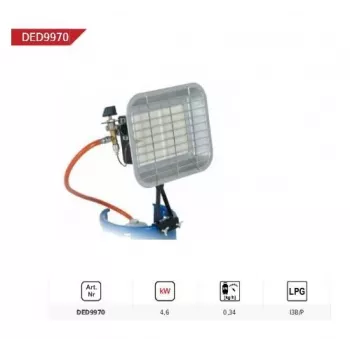 DEDRA gázsugárzós palackfűtő 4,6kW
