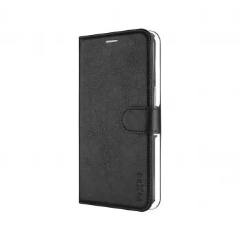 Fixed Opus Book Case tok Xiaomi Redmi Note 15 Pro 5G-höz - bőr, fekete