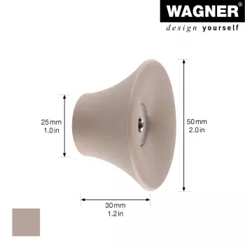 Wagner design yourself TULIP ruhaakasztó GH 0322, 1 akasztó, taupe (17032221)
