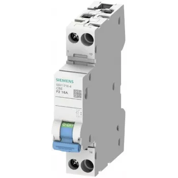 Siemens 5SY17104 SENTRON 1 pólusú MCB, 10 A, C karakterisztika, 72 V DC, 10 kA, plombálható