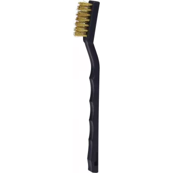 KS TOOLS sárgaréz drót gyújtógyertya-tisztító kefe, 2 soros, 170 mm (201.2316)