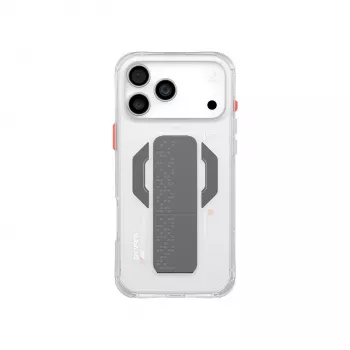 Skinarma Haxa mágneses töltés + grip stand átlátszó tok iPhone 17 Pro készülékhez