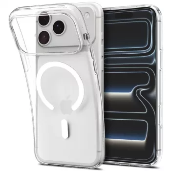 SPIGEN Liquid Crystal MagSafe tok iPhone 17 Pro / 18 Pro készülékhez - átlátszó