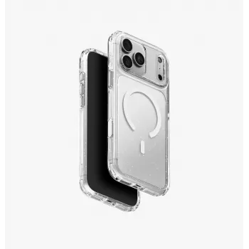 UNIQ LifePro Xtreme MagClick töltőtok iPhone 18 Pro Max / 17 Pro Max készülékhez – átlátszó csillogó
