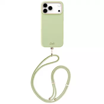 UNIQ Coehl Mirelle MagSafe tok iPhone 17 Pro Max készülékhez – zöld virágmintás