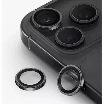 UNIQ Optix Prime kamerlencse-védő iPhone 18 Pro / 18 Pro Max készülékhez – grafit, applikátorral