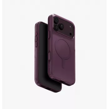 UNIQ Clario Magclick töltő öko tok iPhone 18 Pro Max / 17 Pro Max készülékhez – lila