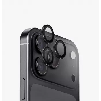 UNIQ Optix Aluguard (DX2) kamerlencse-védő iPhone 18 Pro / 18 Pro Max készülékhez – ezüst, applikátorral