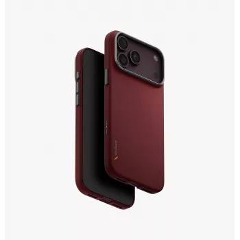 UNIQ Keva Edge Magclick töltőtok iPhone 18 Pro Max / 17 Pro Max készülékhez – piros