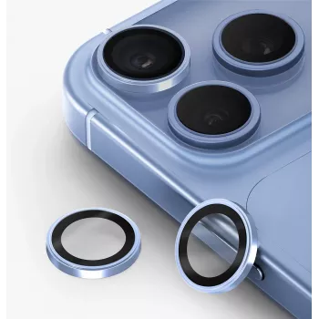 UNIQ Optix Prime kamerlencse-védő iPhone 18 Pro / iPhone 18 Pro Max készülékhez – Glacier Chrome, applikátorral