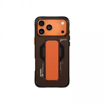 SKINARMA Haxa tok iPhone 17 Pro készülékhez mágneses töltéssel és grip-állvánnyal, grafit