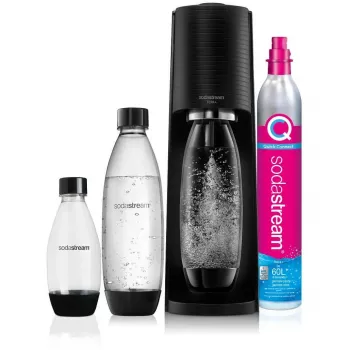 SodaStream Terra Megapack fekete szódakészítő 3 palackkal és Quick Connect CO2-palackkal