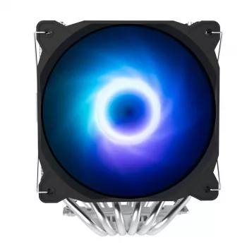 Zalman CNPS12X BP ARGB Dual Tower CPU Cooler, 2x120mm PWM Fans, Black
