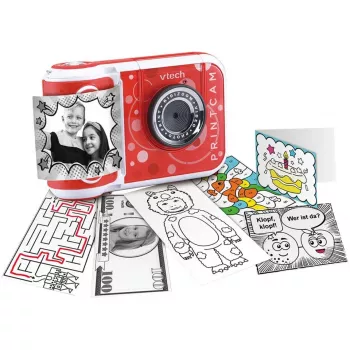 VTech KidiZoom Print Cam digitális kamera piros/fehér