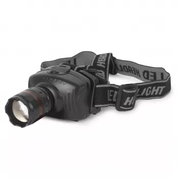 ENTAC EHL-ZOOM-1W-PL Zoom 1W LED fejlámpa, fekete