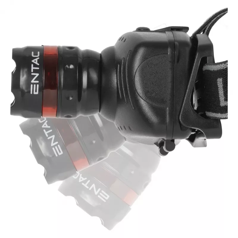 ENTAC EHL-ZOOM-1W-PL Zoom 1W LED fejlámpa, fekete