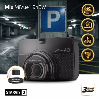 Mio MiVue 945W Premium 4K menetrögzítő kamera, STARVIS 2, Wi-Fi, GPS