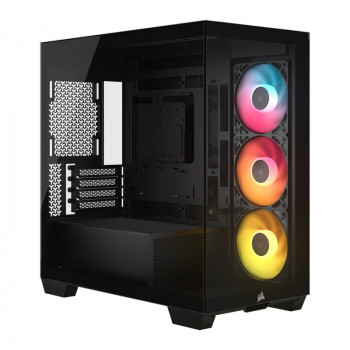 Corsair 2800X RS-R ARGB Panoramic Glass Micro-ATX Computer Case, Black