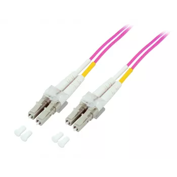 EFB-Elektronik optikai patchkábel LC - LC OM4 duplex, 40 m, LSZH, lila