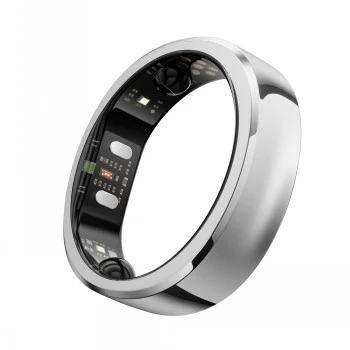 RingConn Smart Ring Gen3 nőknek és férfiaknak – polírozott ezüst 11-es méret