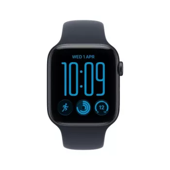 Apple Watch SE 3 GPS + Cellular 40 mm alumíniumház éjfekete színben kék sport szíjjal – M/L