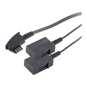 S-Impuls telefon hosszabbítókábel - TAE-F (S) – TAE-F (R) - 20 cm