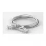 WANTEC Slim Cat6a U/UTP patch kábel RJ45, 2,8 mm, 1,5 m, fehér