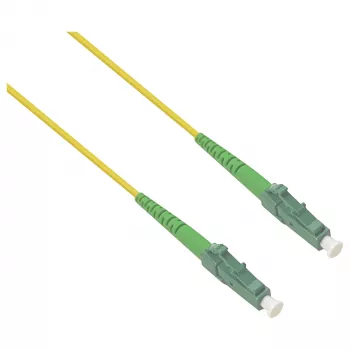 helos LWL patchkábel LC/APC - LC/APC OS2 simplex, 3 m, LSZH, sárga
