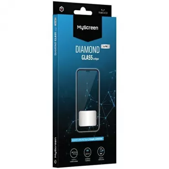 MyScreen Diamond Glass Lite Edge Full Glue képernyővédő üveg Apple iPhone 16 készülékhez, fekete