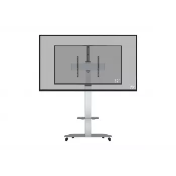 celexon Professional Adjust-3270MP TV-állvány 32-70 inch lapos képernyőkhöz, alumínium/szatinozott üveg, ezüst
