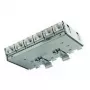 Telegärtner Cat.6A patch panel (mély) DIN-sínre TS-adapterrel, 6x RJ45 aljzat (J02021A0055)