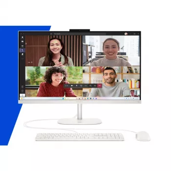 HP OmniStudio 27-cw0470ng 27 inch FHD all-in-one PC - AMD Ryzen AI 7 445, 16GB RAM, 512GB SSD, Windows 11 Home (DE), fehér