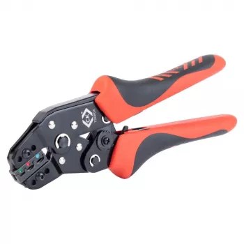 C.K Tools T3680A préselőfogó szigetelt kábelcsatlakozókhoz, 0,25-2,5 mm²
