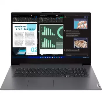 Lenovo V17 G4 IRU 17,3 inch FHD notebook - Intel U300 processzor, 8GB RAM, 256GB SSD, operációs rendszer nélkül, német billentyűzet (QWERTZ)